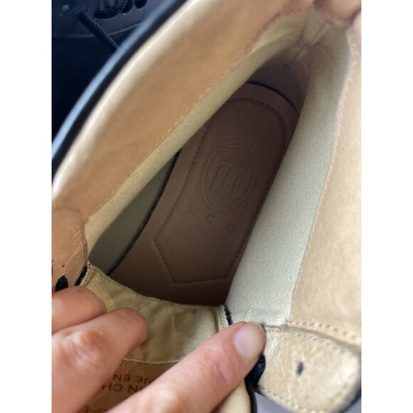 Thoroughly Crafted Goods TCG Black Leather Size 41 Us 8 Logan High Top Sneakers - Picture 9 of 9